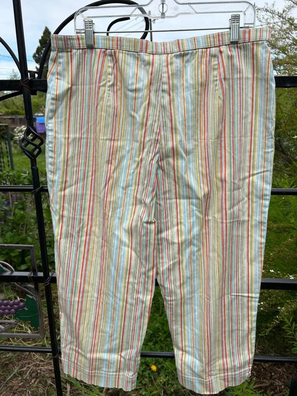 Coldwater Creek striped capris size 16